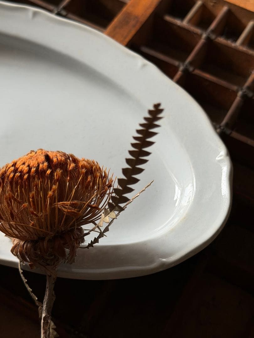 ⚫︎フランスアンティーク⚫︎クレイユ モントロー⚫︎花リムのラビィエ 美品 希少