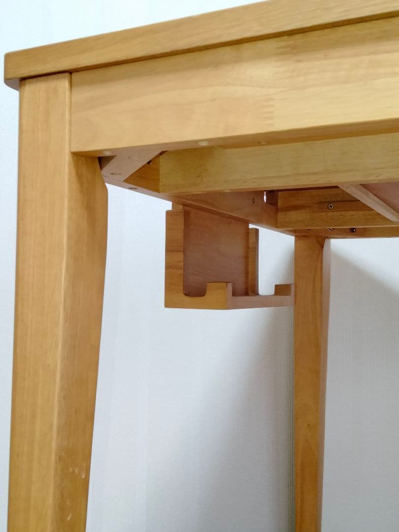 【美品】天然木 北欧スタイル オーク材 学習机 パソコンデスク 引き出し付き