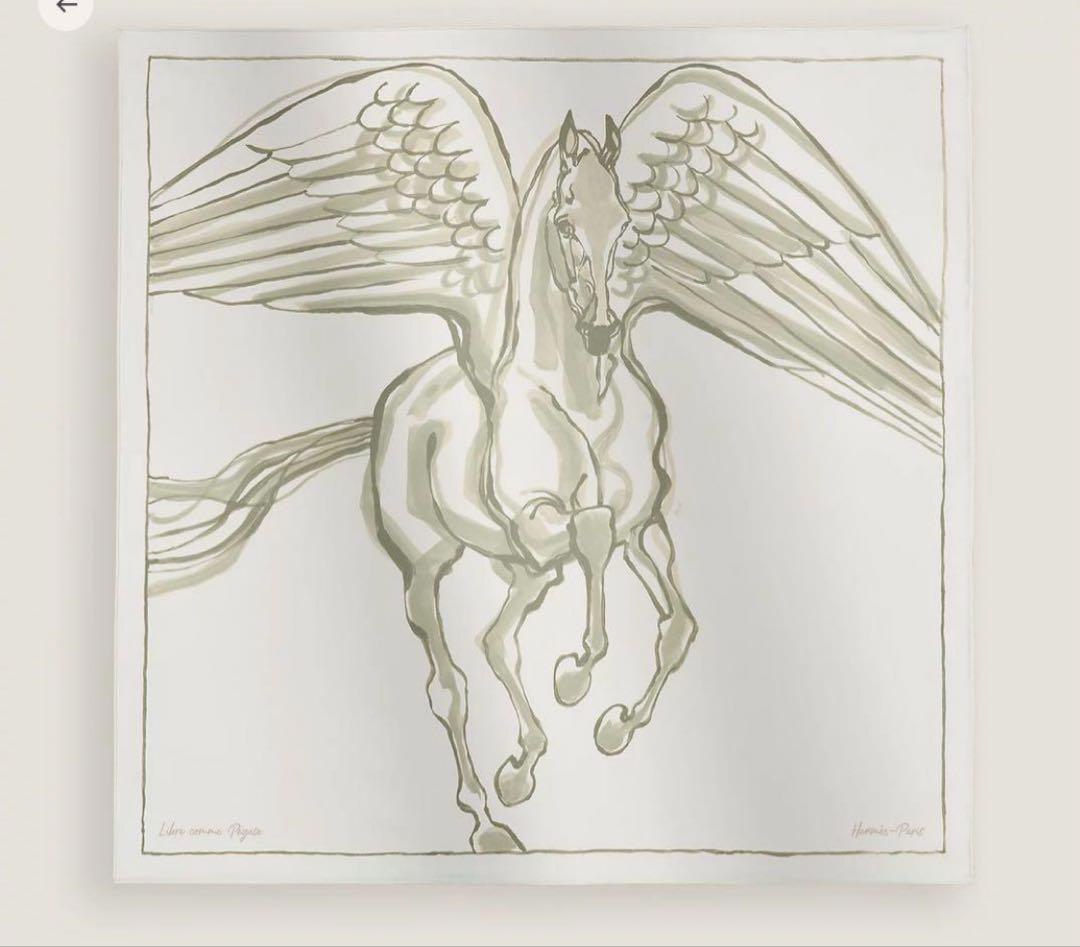 エルメス　カレ90 ペガサスのように自由に　新品未使用