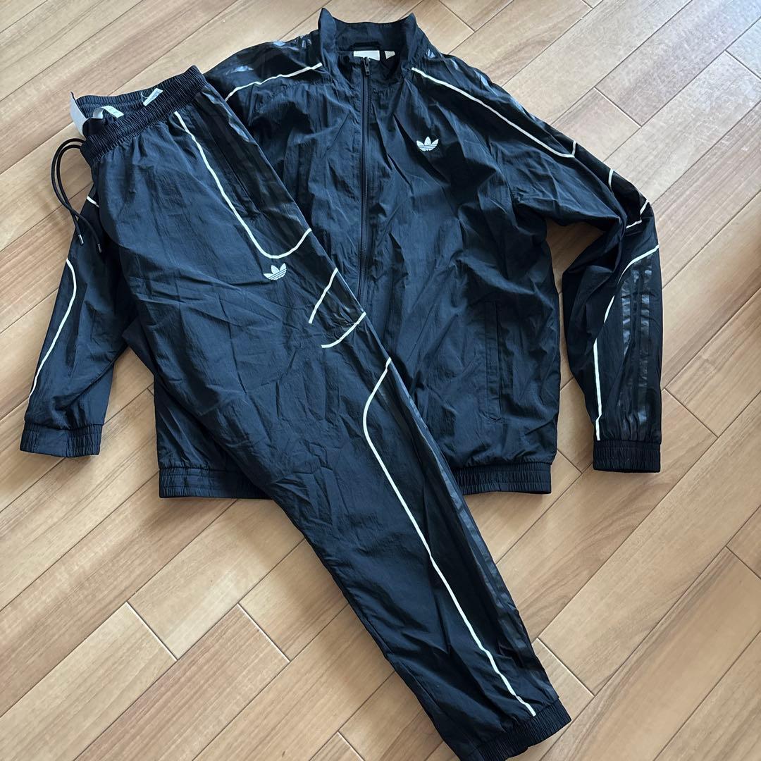 adidas ブラック ジャージ上下セット 2xo