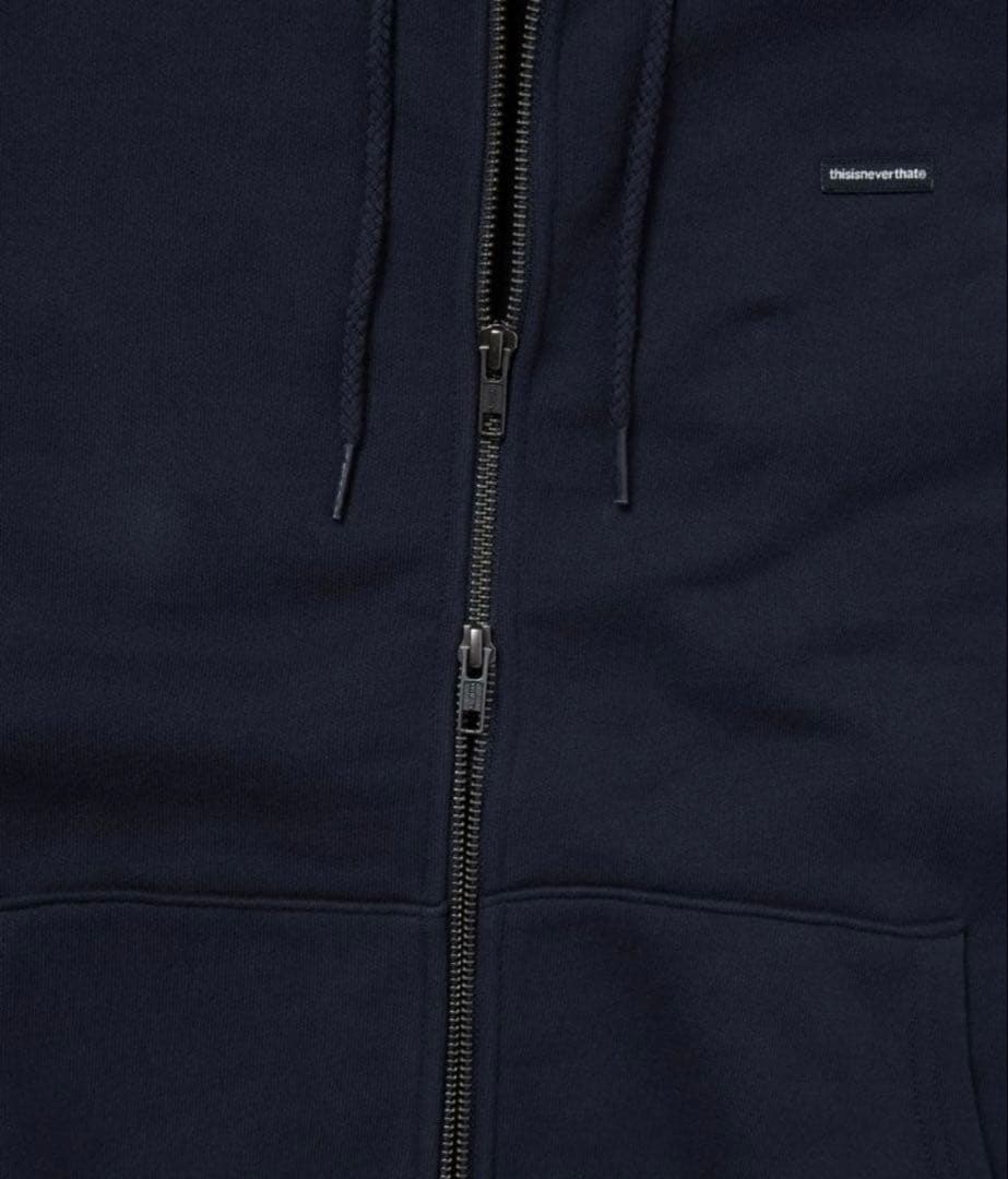 thisisneverthat ジップパーカー　ネイビー