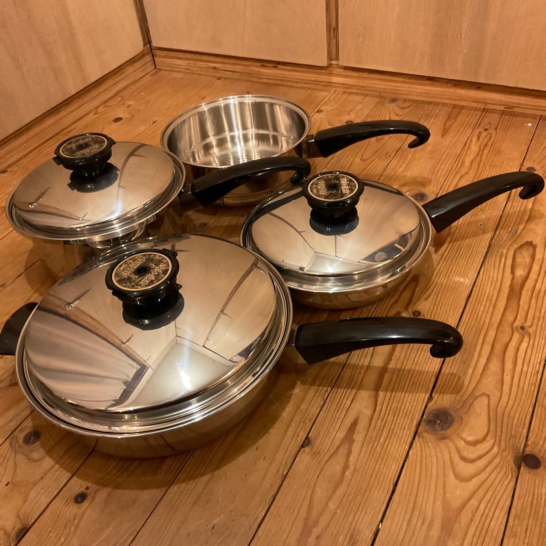 新品！高級 鍋 フライパン シール オ マティック USA ステンレス 無水鍋