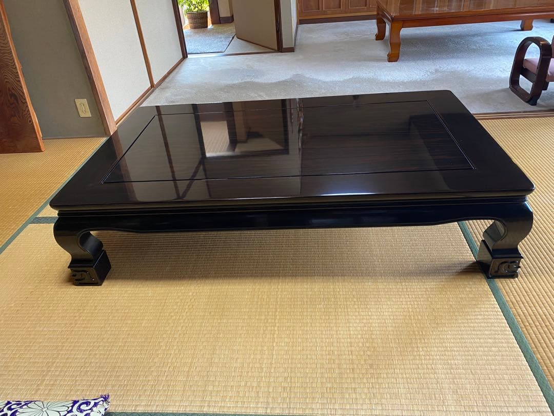 Masashi Fukunishi黒檀　座敷机　座卓