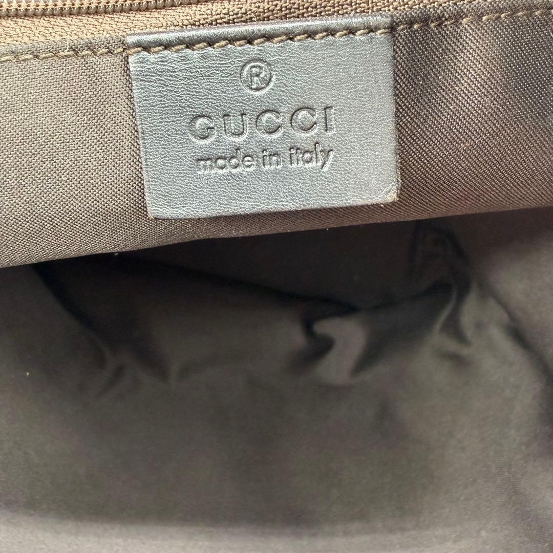 グッチ　トートバッグ　GGキャンバス　ベージュ