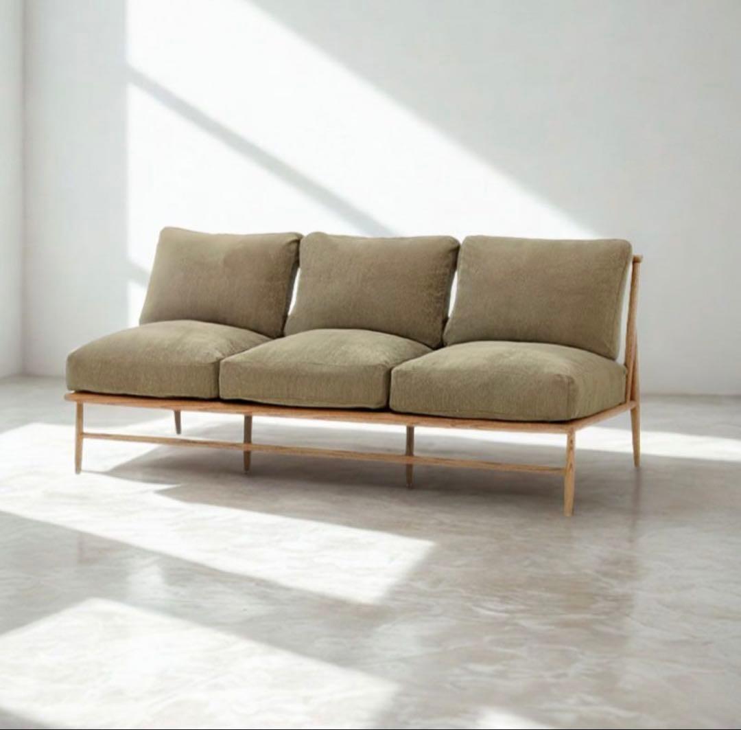 【美品】MOMONATURAL CLOUD SOFA +OTTOMAN