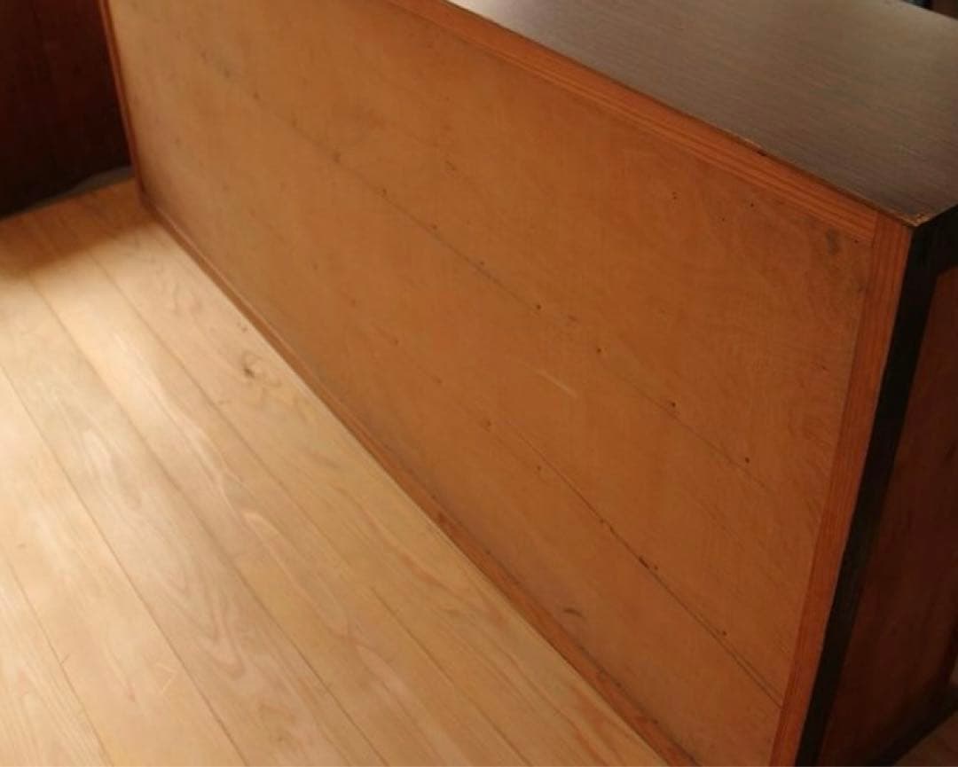 ガラス棚　食器棚　収納棚　木製棚　店舗什器　古道具　古家具　ビンテージ　レトロ