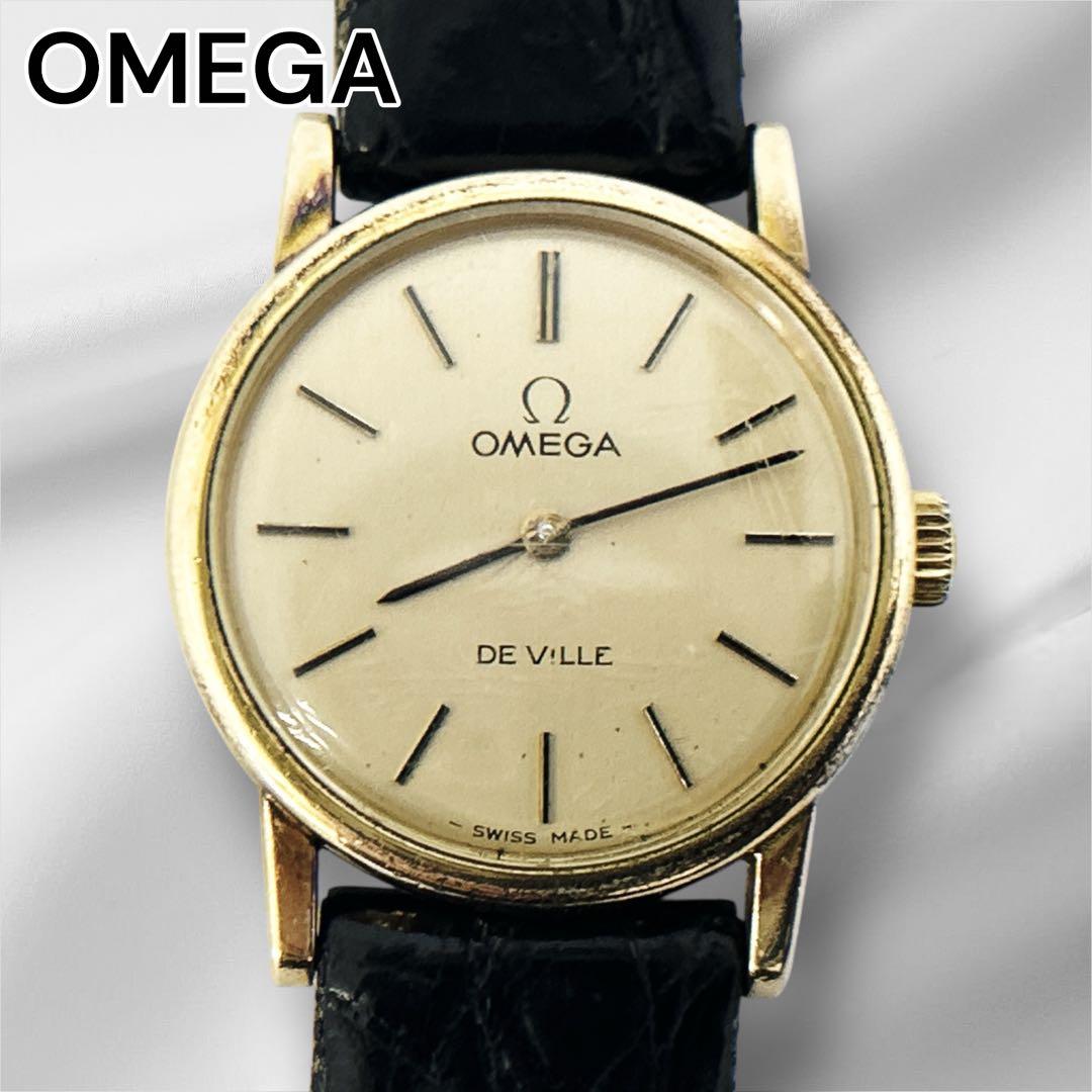 オメガ OMEGA レディース 時計 手巻き デビル ゴールド 稼働品