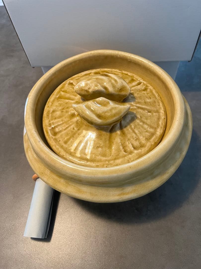 即日発送　雲井窯　中川一辺陶　貴重　黄イラボ3合　きまぐれご飯鍋