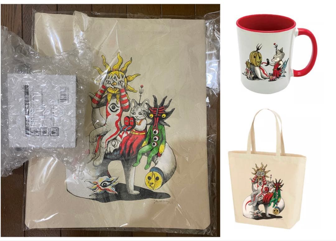 ヒグチユウコ タローマン トートバッグ マグカップ