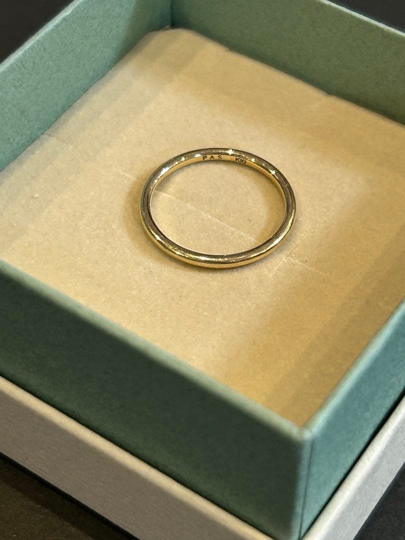 パティエラ　K10YG 7号　プレーンリング　PAS TIERRA