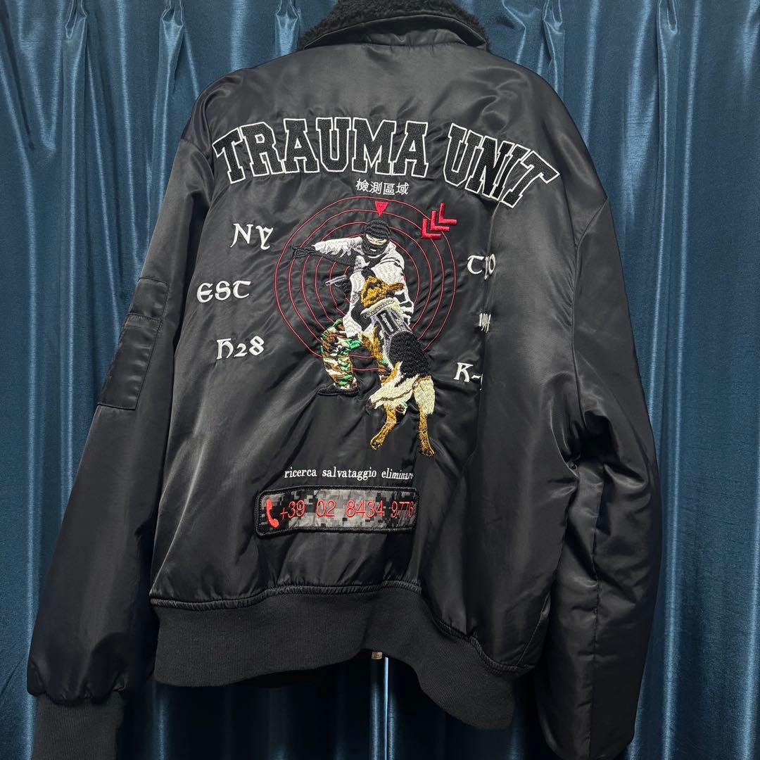 25ss Supreme × Aoi bomber jacket Black