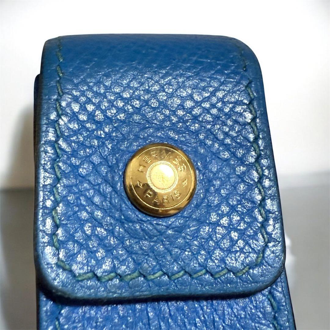 【良品】HERMES エルメス 小物入れ セリエ ヴォーエプソン ブルー