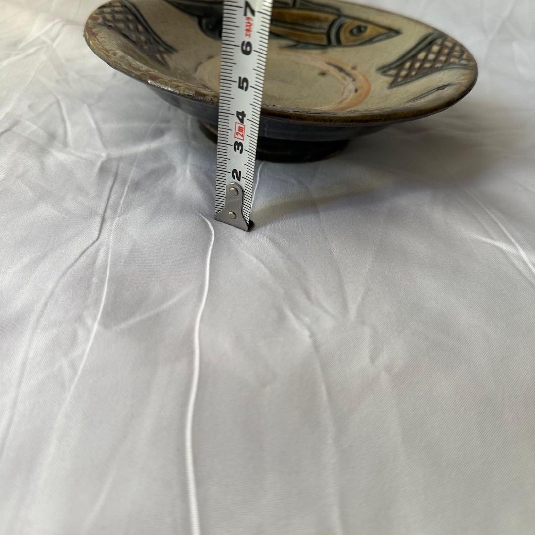 大幅値下げしました！　人間国宝　金城次郎　魚文　中皿