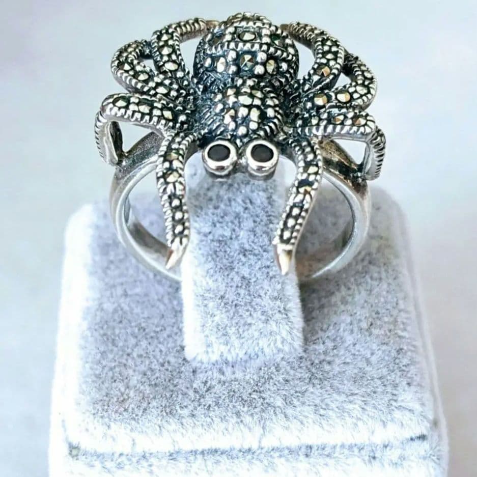 トルコ製 シルバー925 マーカサイト リング