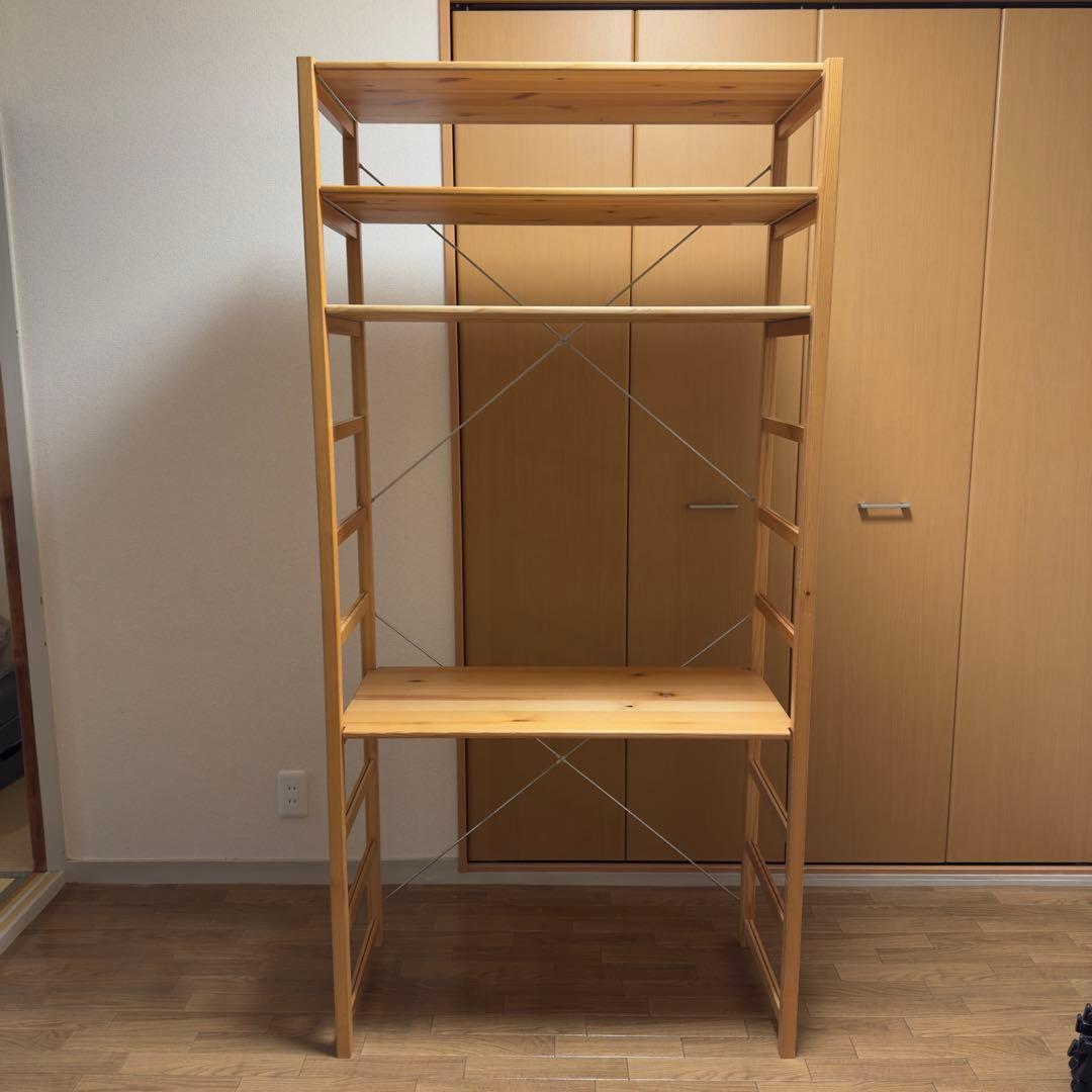無印良品パイン材ユニットシェルフ大