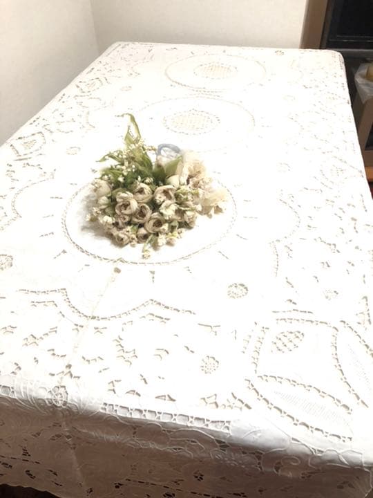 英國アンティーク　レース　刺繍　ローラアシュレイ