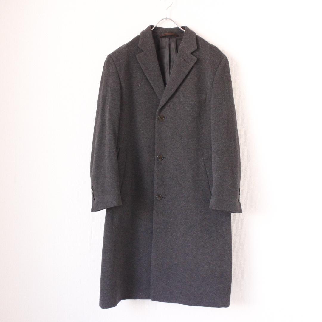 LAUREN RALPH LAUREN カシミヤ混チェスターコート L グレー