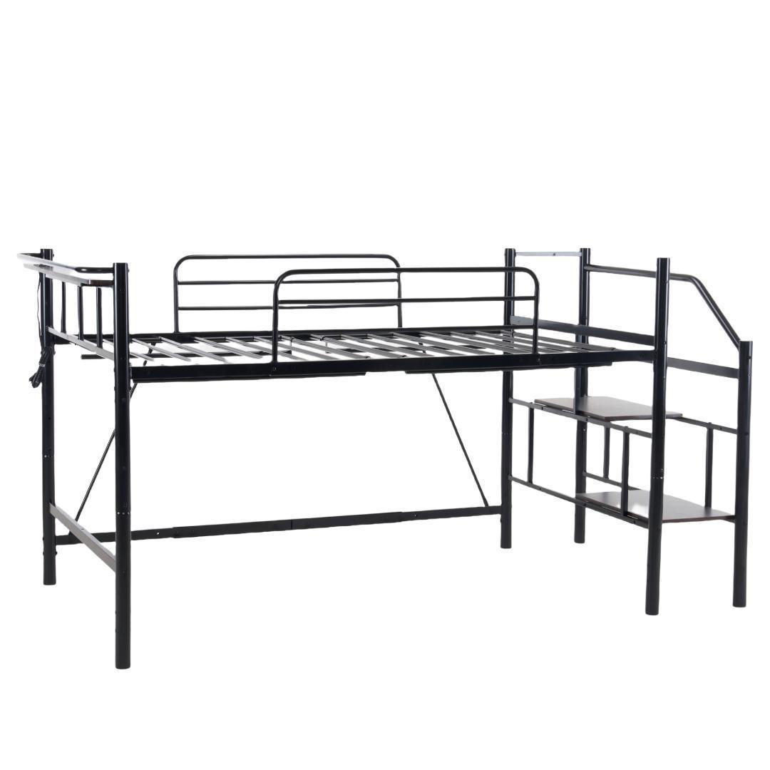 【パイプ床板・SDセミダブル】ロフトベッド パイプベッドセミダブル北欧風 耐震