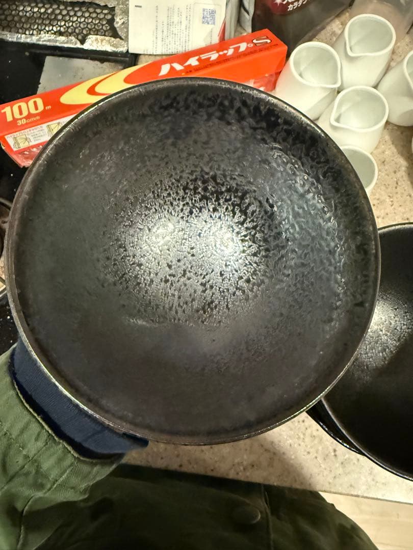 黒色テクスチャー食器10個セット