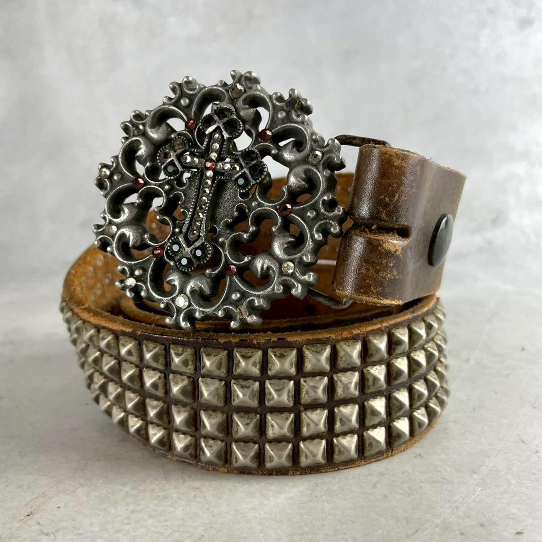 入手困難✨ BETH FRANK ベスフランク ベルト 本革/レザー シルバー