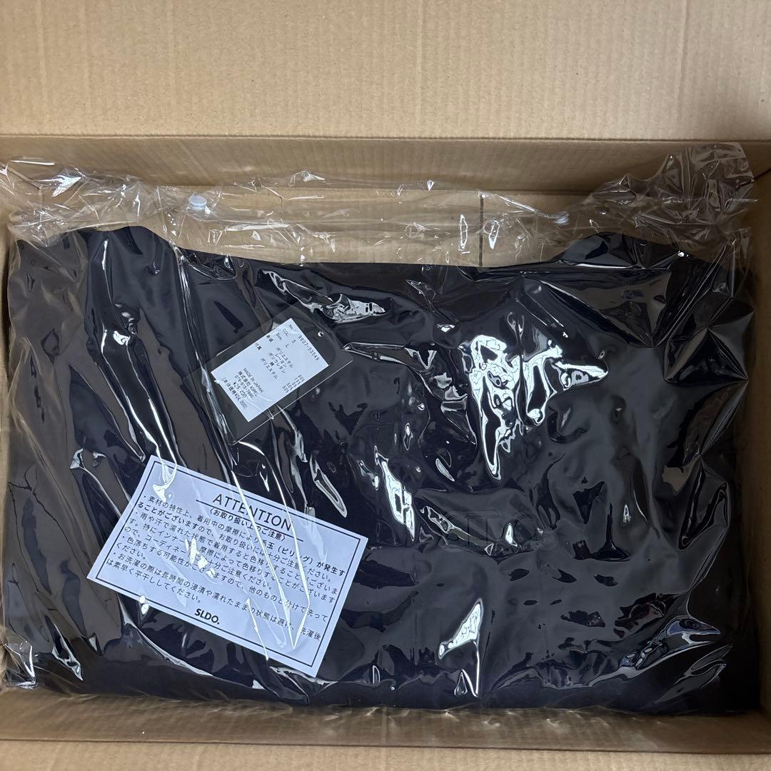 SLDO.ライトダブルニットフーディーとリブパンツダークネイビー