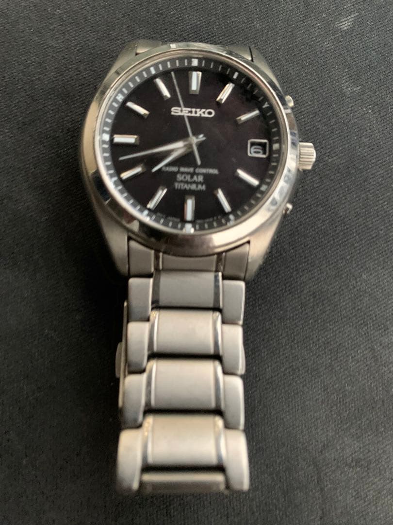 セイコーSBTM217 7B52-0AK0 ソーラー電波腕時計　TITANIUM