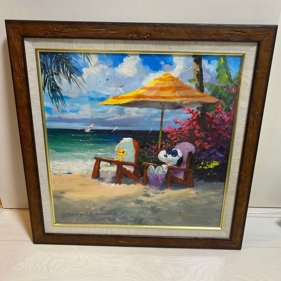 絵画　スヌーピー