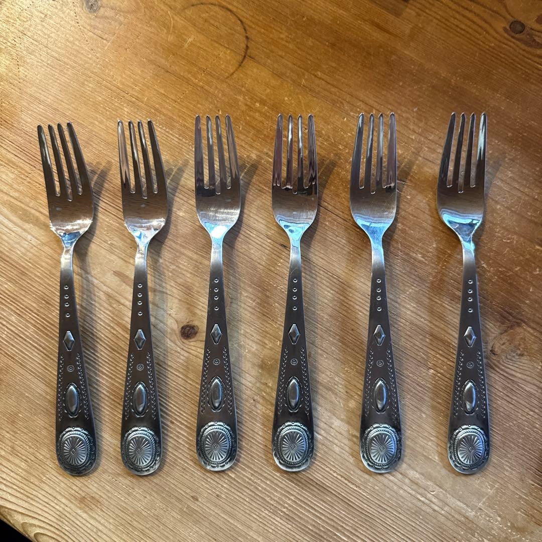 （ナバホシリーズ　コンチョ）ラルフローレン　フォーク」6本（中古）