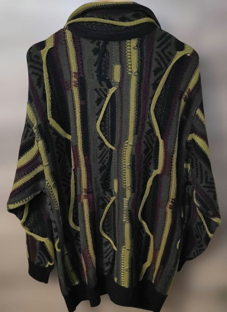 未使用に近い極美品 FAT 3Dニットカーディガン サイズSKINNY(L)