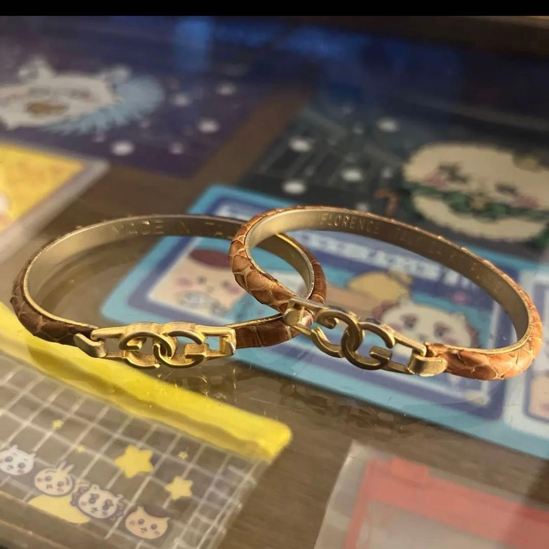 GUCCI グッチ ヴィンテージ イタリア製 24K金メッキ ブレスレット