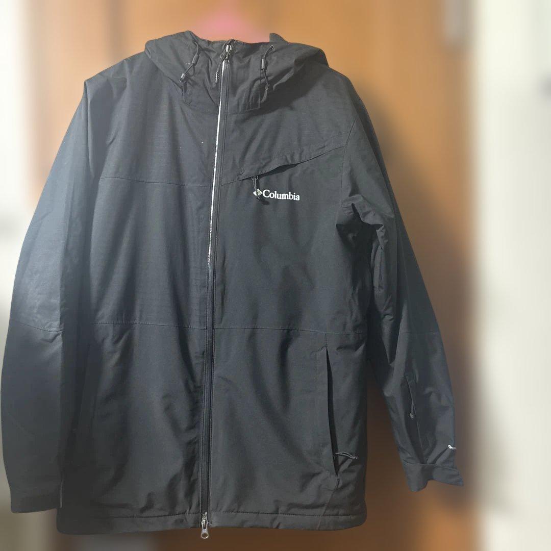 Columbia ブラックジャケット フード付き