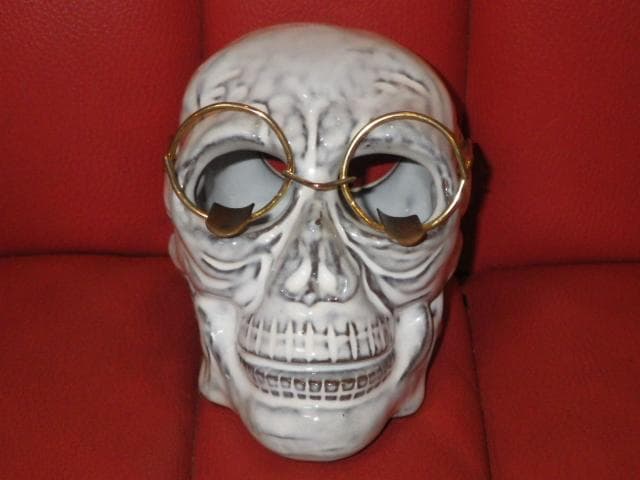 50'S★スカル★灰皿★アシュトレイ★ビンテージ★ドクロ★ガイコツ★骨★置物