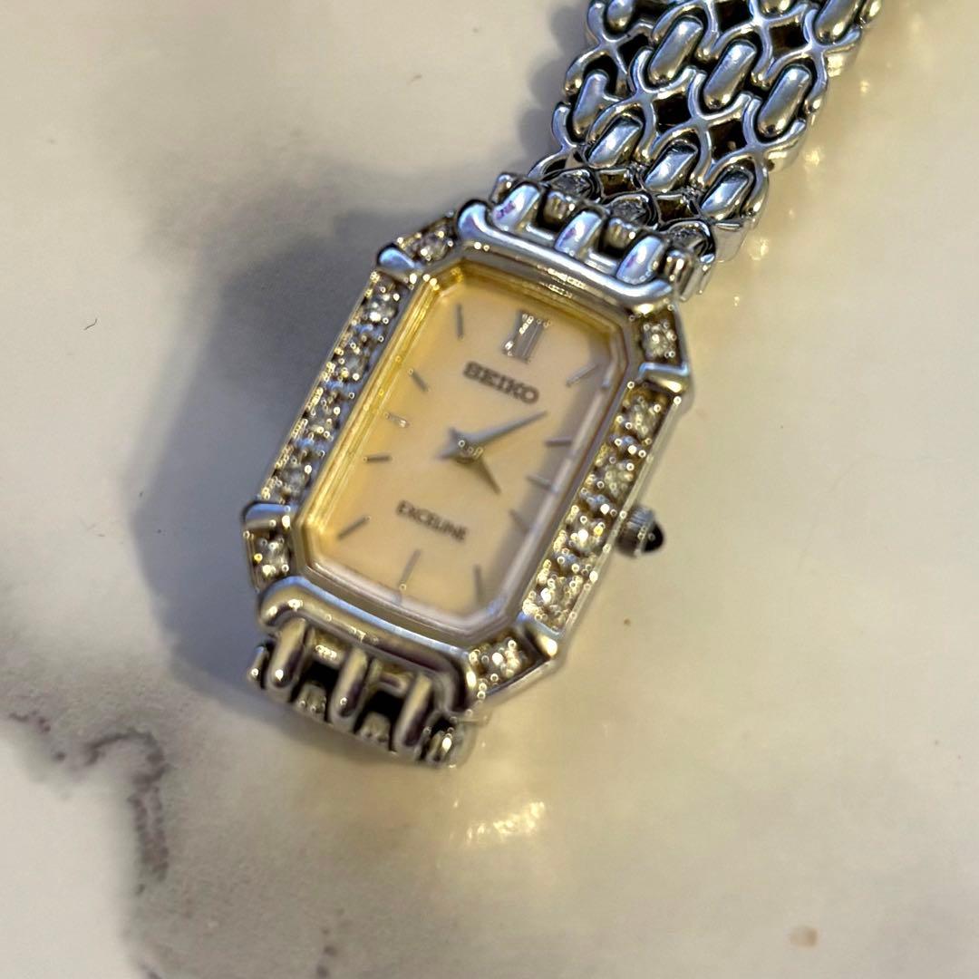 SEIKO セイコー エクセリーヌ 2E20-7460 ダイヤ12P