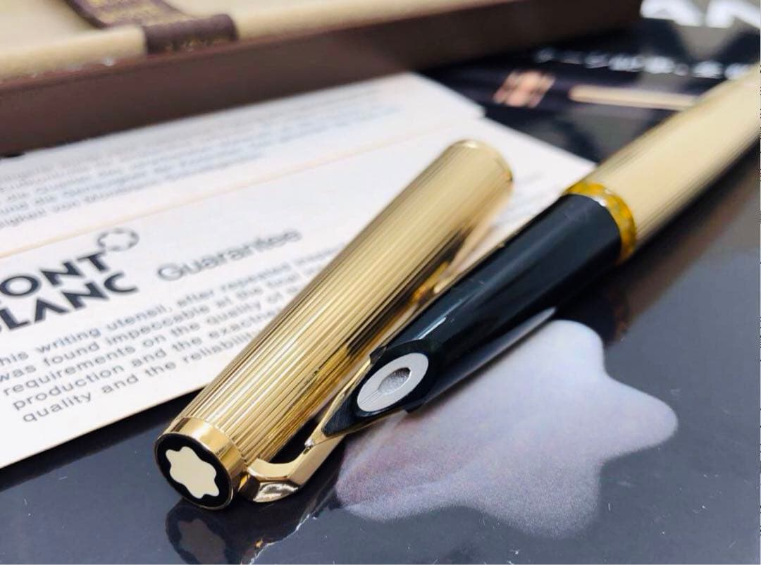 モンブラン　★稀な未使用に近い！金運を呼ぶ総金張りマイスターの銘品！No1246