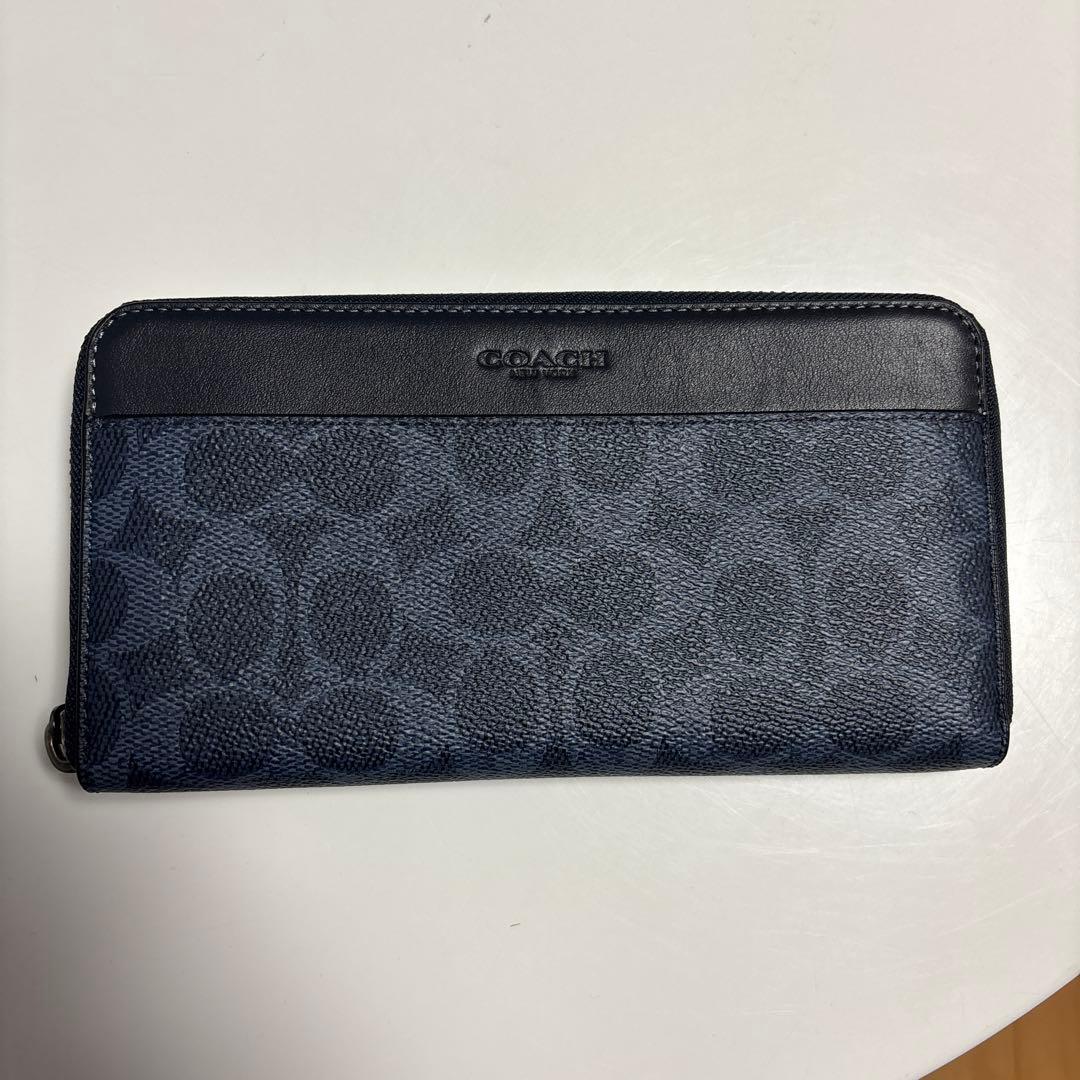 COACH ネイビー 長財布