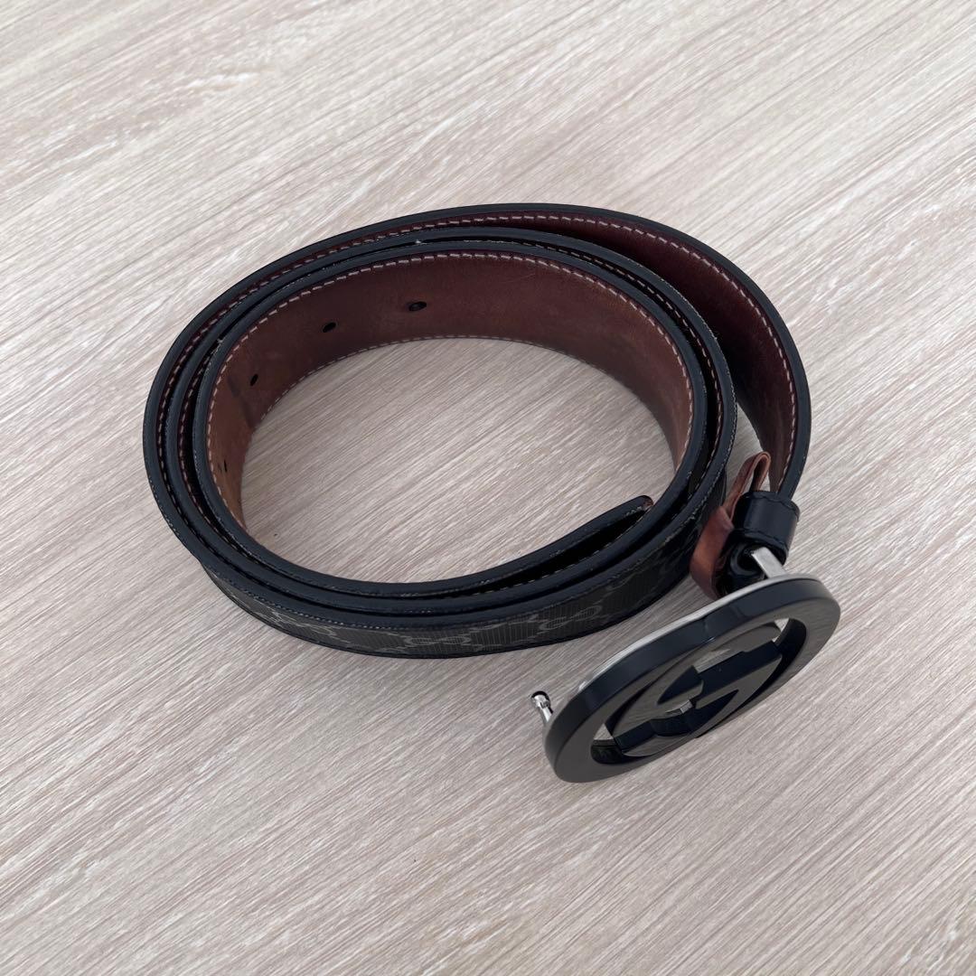 【お値下げ】GUCCI グッチ インターロッキングGバックルベルト