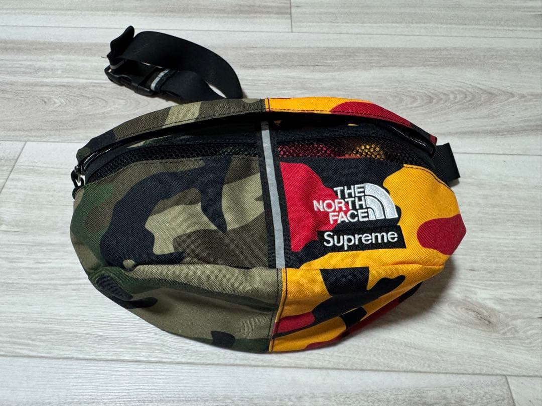 Supreme ノースフェイス ショルダーバッグ camo 2024ss