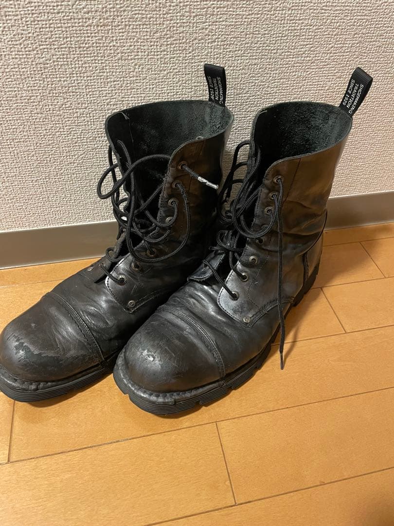 NEW ROCK ハイカットレザーブーツ