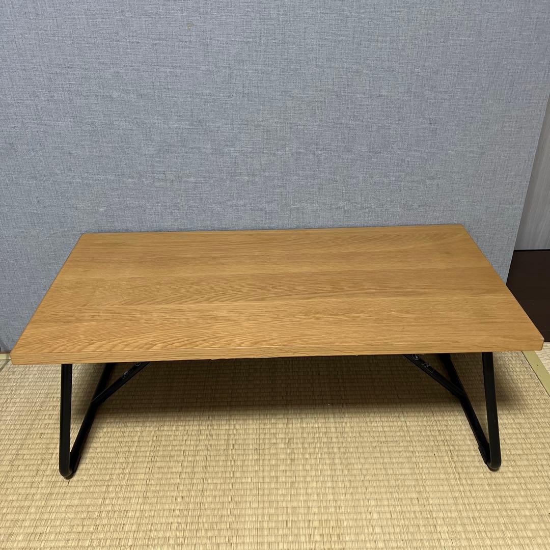 MUJI 無印良品 折りたたみローテーブル オーク材 90cm 廃盤品