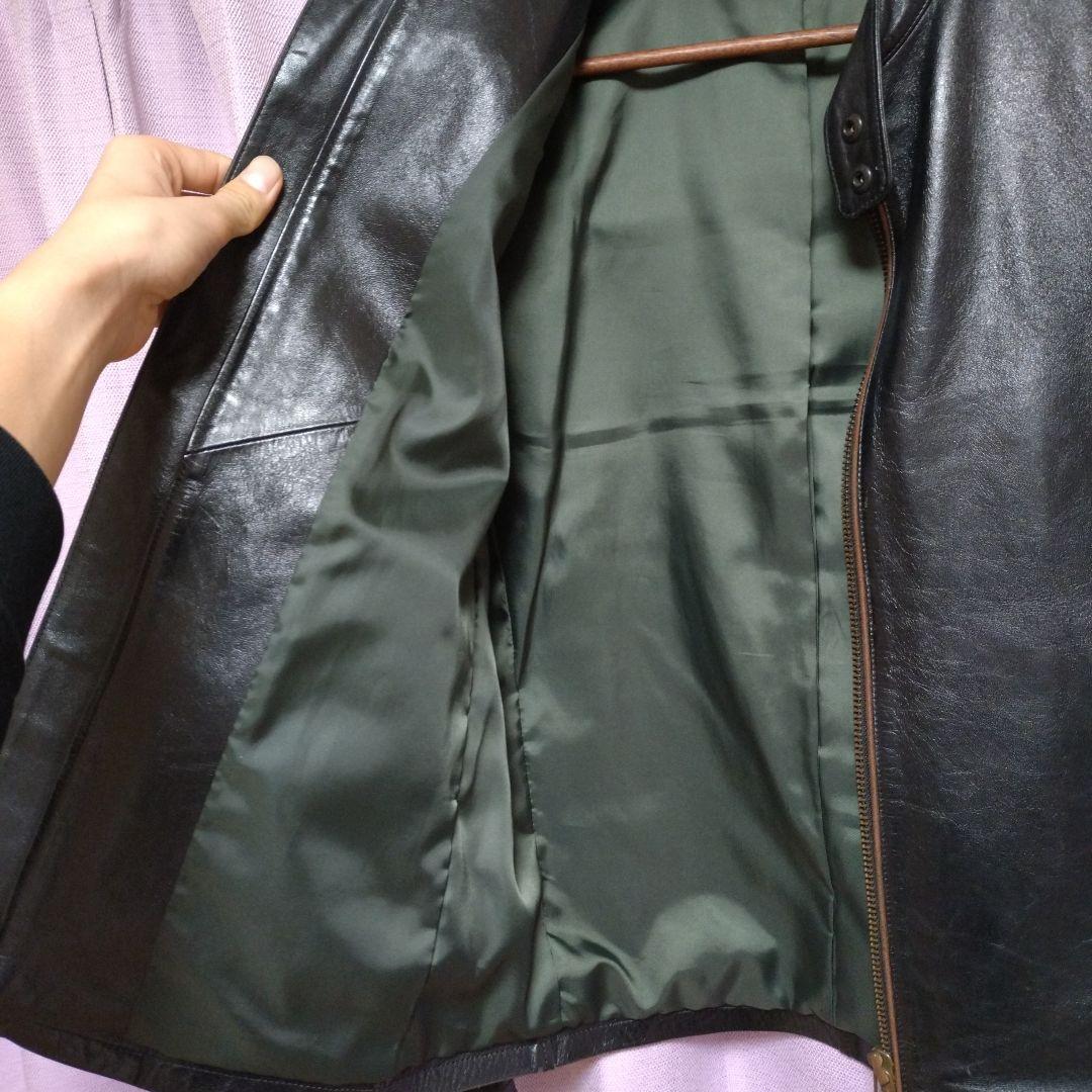 ハロルズギア　ホースハイド　シングルライダースジャケット