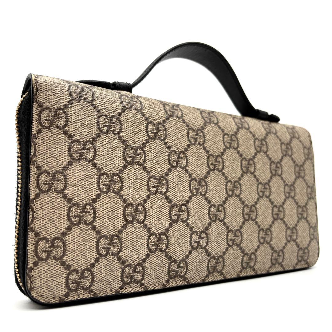 【極美品】グッチ 長財布 オーガナイザー GGスプリーム トラベルウォレット