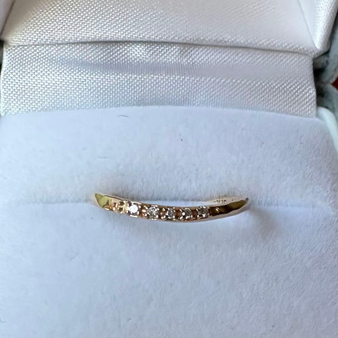 シエナロゼ k10 ダイヤモンドリング カーブ