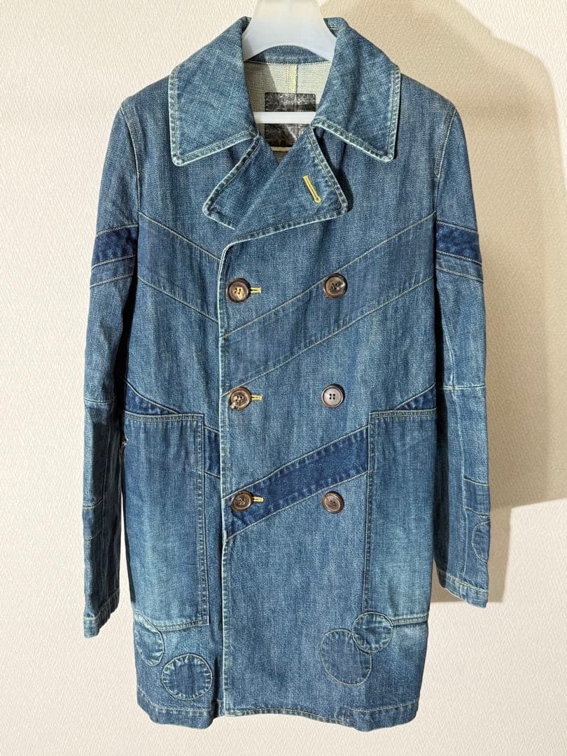 アンダーカバー 01AW davf期 デニムトレンチコート