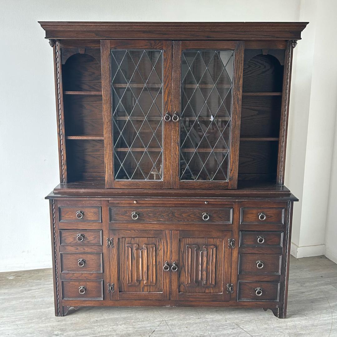 イギリス アンティーク　家具 ドレッサー カップボード ビンテージ 495A