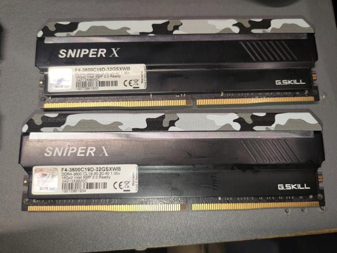 G.skill F4-3600C19D-32GSXWB 16G×2 その③