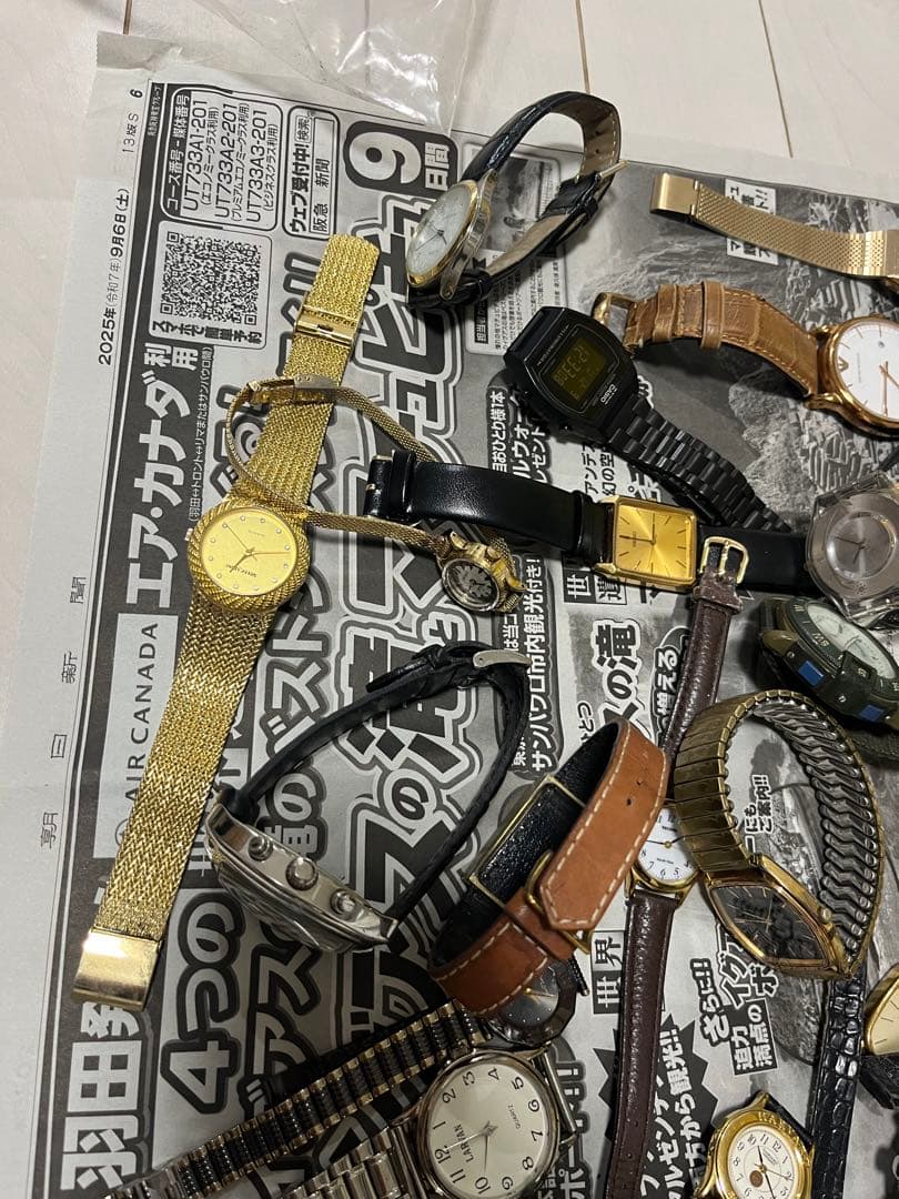 ジャンク時計まとめ売り！６０点以上！