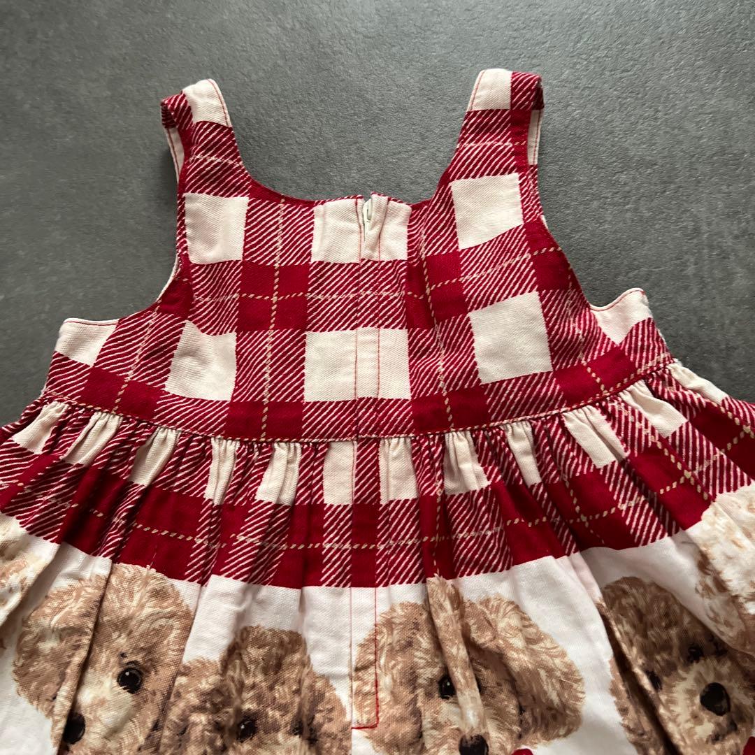 激カワ♡シャーリーテンプル♡プードル♡赤♡ワンピース♡