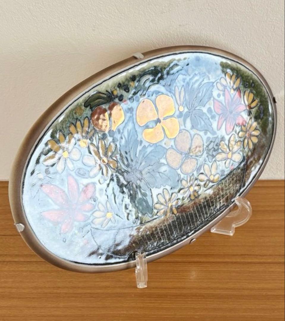 【希少品】ARABIA ヘルヤ \"Auringossa loistaen\"陶板画