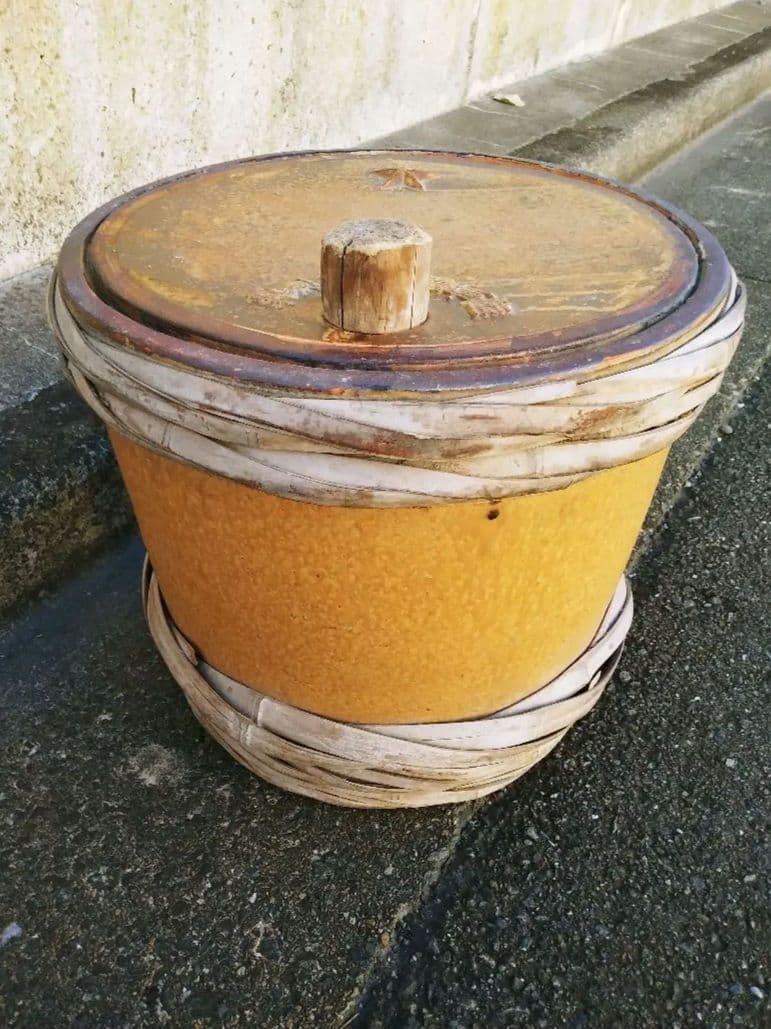 昭和レトロ　石樽　石カメ　樽　カメ　骨董カメ　陸軍　古樽　古カメ