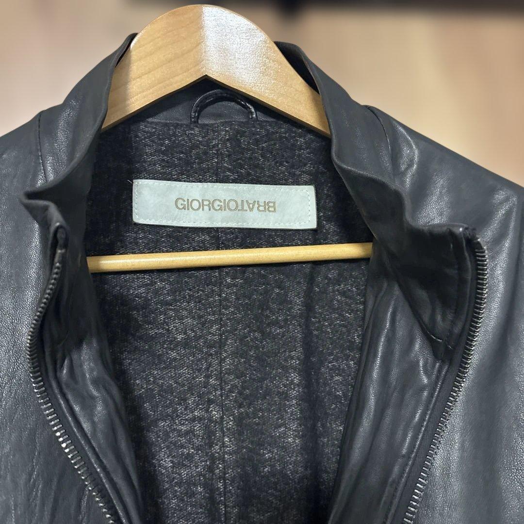 ジョルジオブラット　ラムレザージャケット　サイズ52